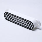 Custom Single Coil Strat Pickup Covers (No Holes) Set of 3 - White/ Black - Ploutone