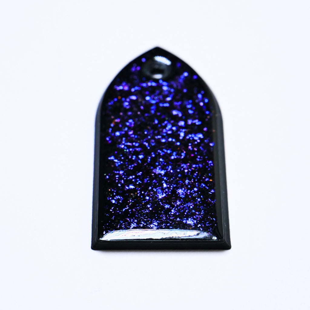 Custom ESP M-II Truss Rod Cover - Colorshifting Flakes truss rod covers from Ploutone
