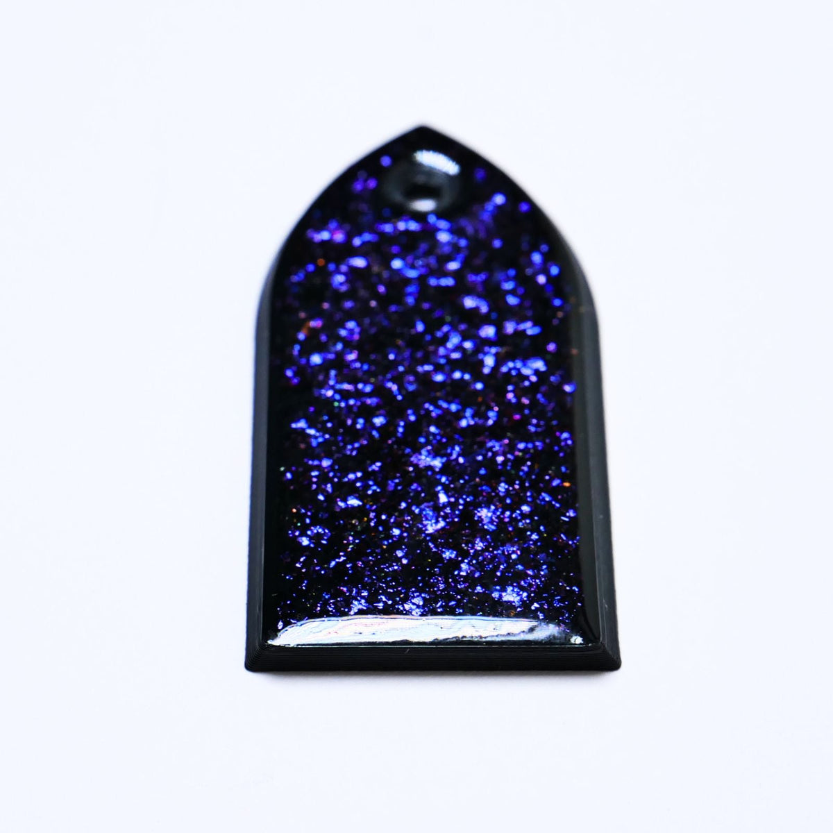 Custom ESP M-II Truss Rod Cover - Colorshifting Flakes truss rod covers from Ploutone