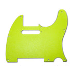 Custom 8-Hole Telecaster Pickguard - Artisan Series - Textured Acid Green - Ploutone