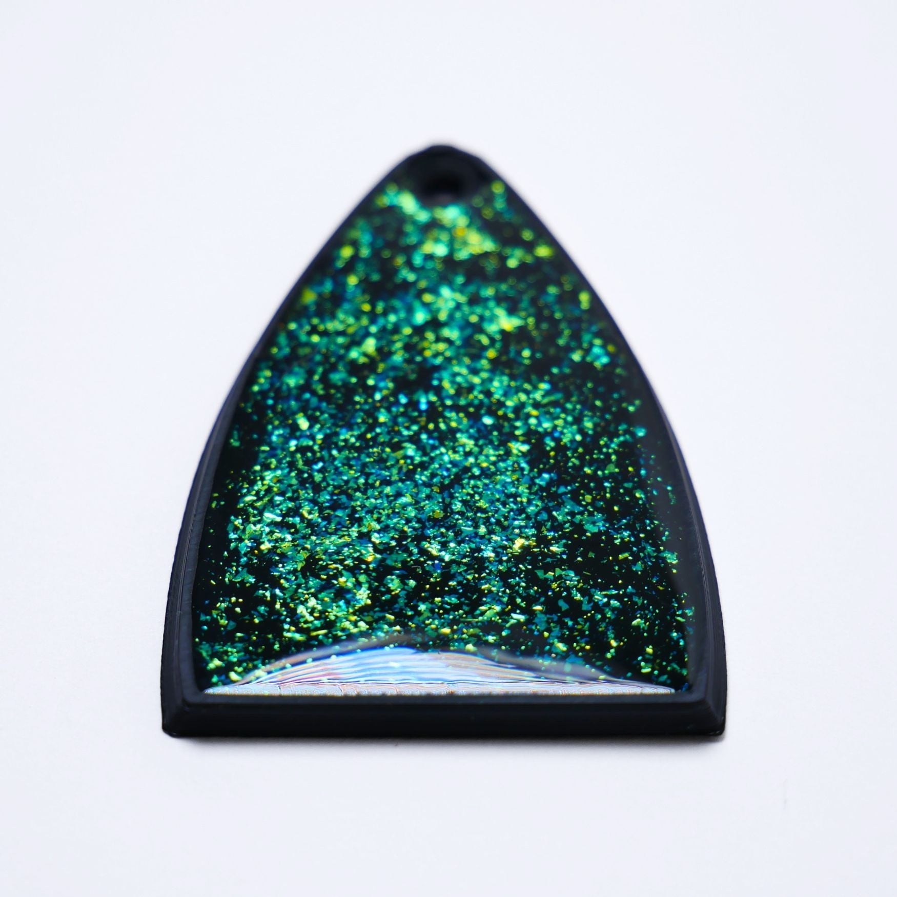 Custom PRS SE Truss Rod Cover – Rainforest Green Flake - Ploutone