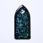 Custom ESP M-II Truss Rod Cover - Colorshifting Flakes truss rod covers from Ploutone