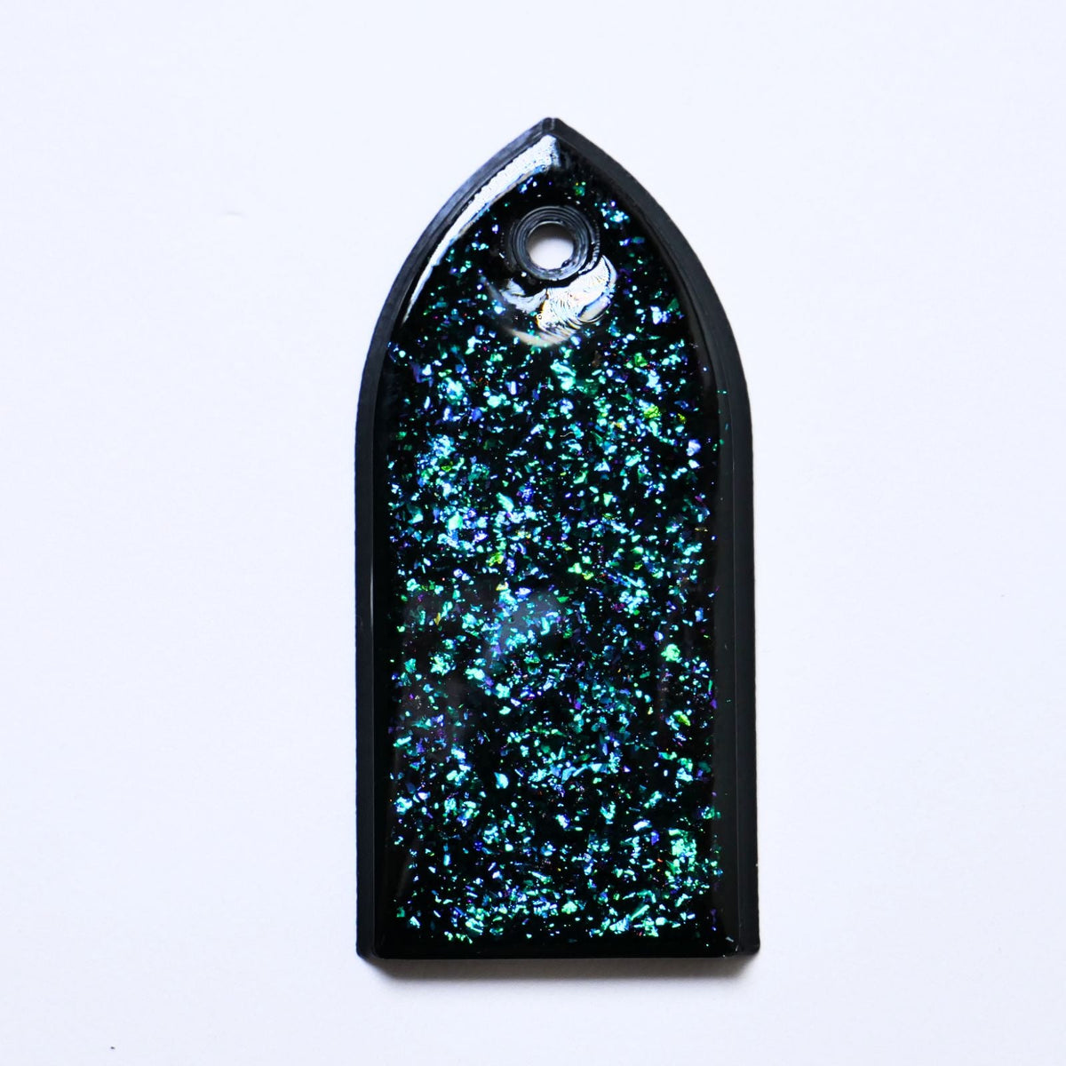 Custom ESP M-II Truss Rod Cover - Colorshifting Flakes truss rod covers from Ploutone