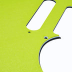 Custom 8-Hole Telecaster Pickguard - Artisan Series - Textured Acid Green - Ploutone