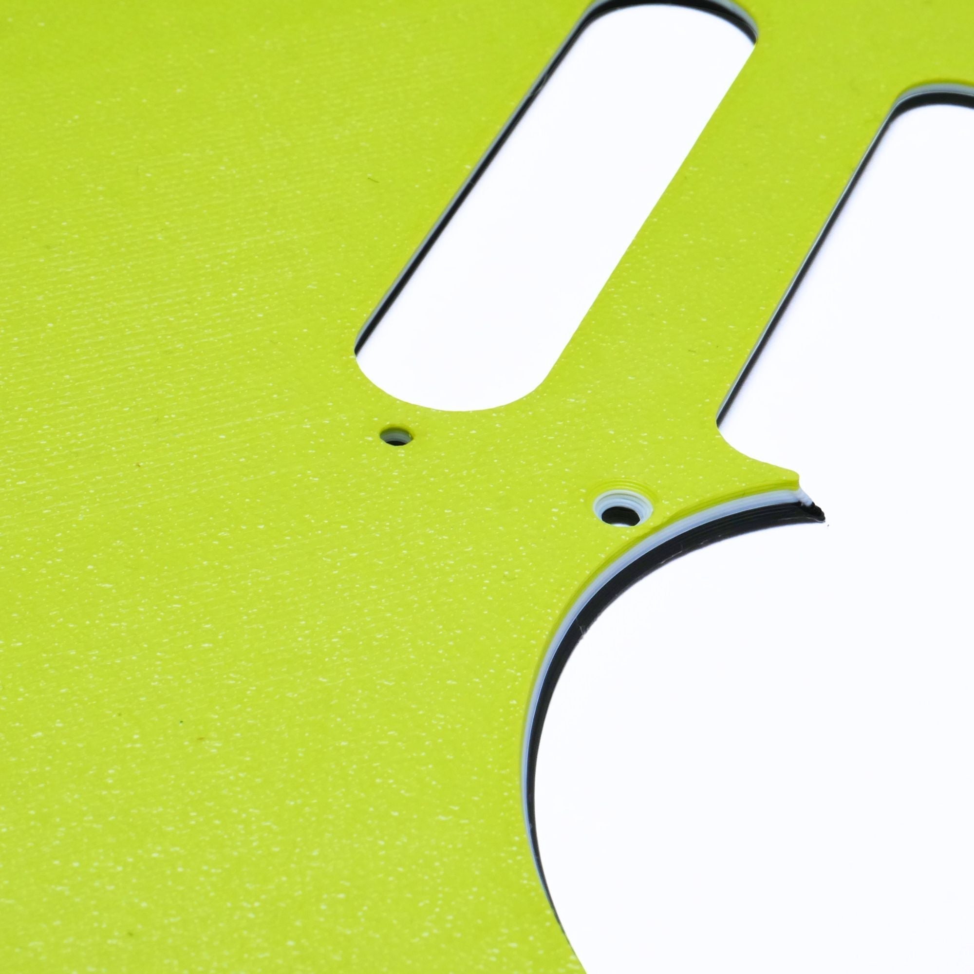 Custom 8-Hole Telecaster Pickguard - Artisan Series - Textured Acid Green - Ploutone