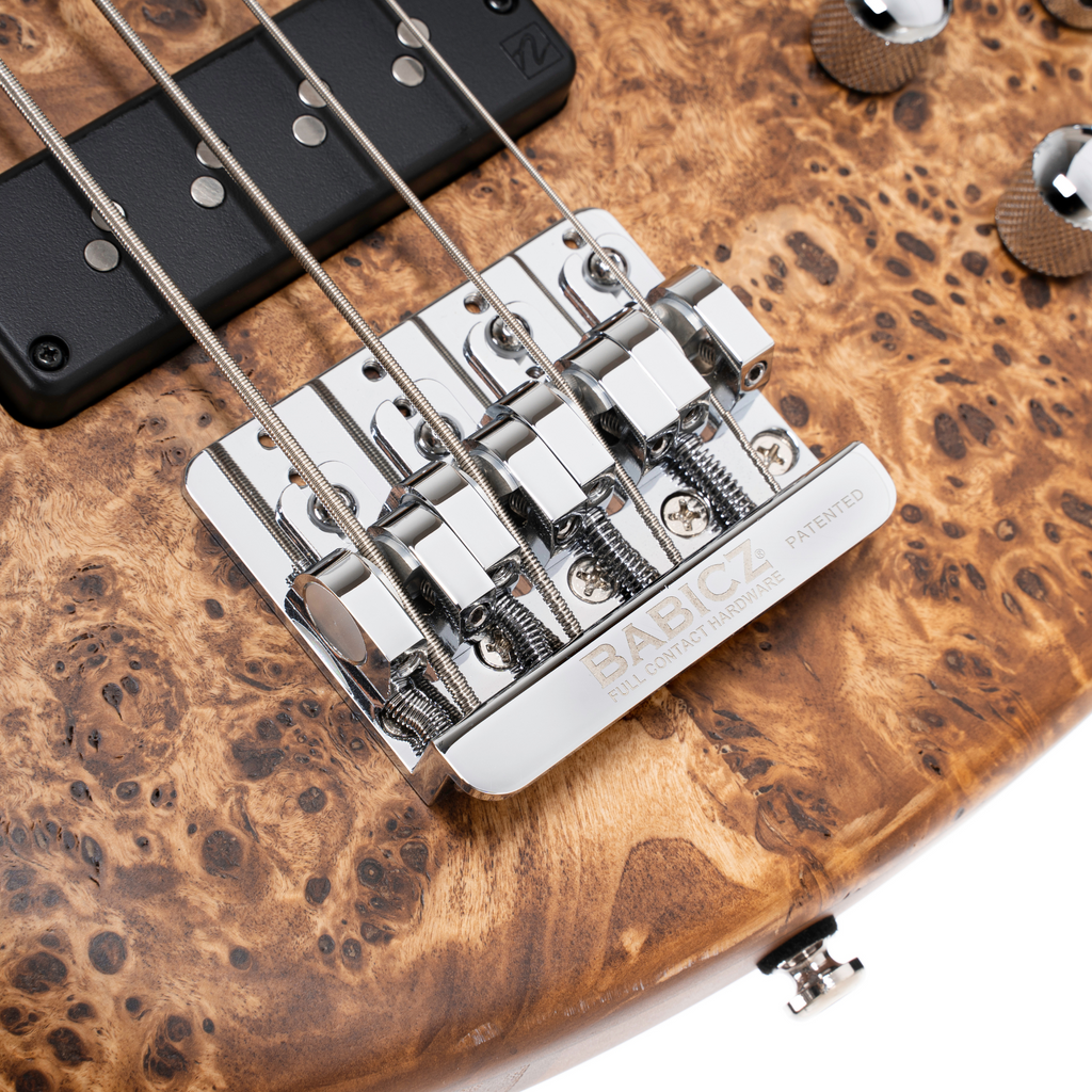 Cort GB Series Modern 4 String Bass Guitar Open Pore Vintage