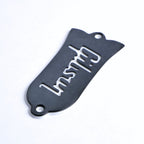 Custom Gibson Les Paul Truss Rod Cover - Gibson Logo (Black & White) - Ploutone