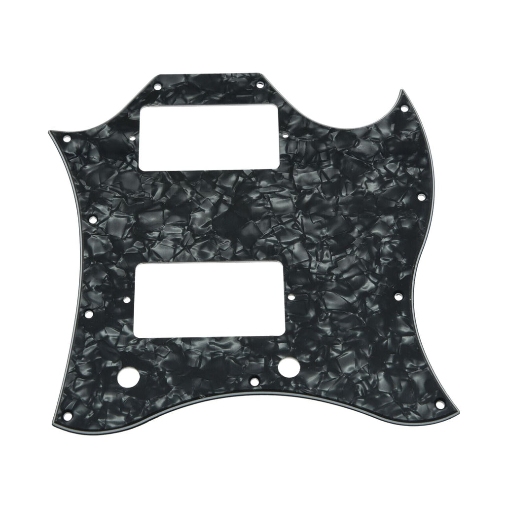 Gibson® SG Standard Full Face Batwing Pickguard - 4-Ply Black Pearl - Ploutone
