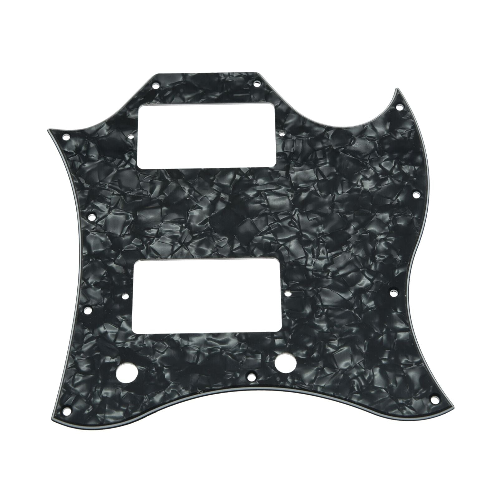 Gibson® SG Standard Full Face Batwing Pickguard - 4-Ply Black Pearl - Ploutone