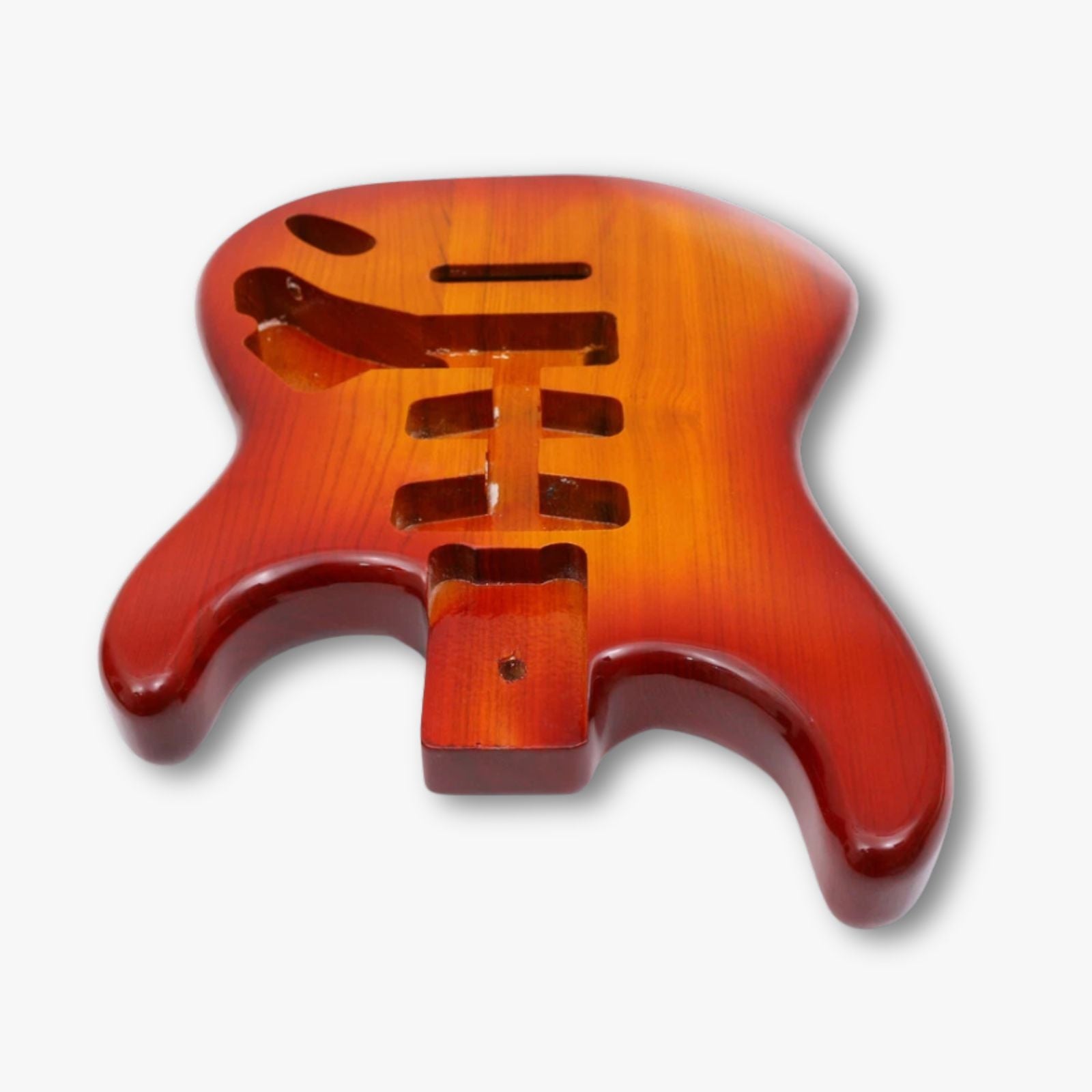 Sunburst Mahogany Strat-Style Guitar Body - Ploutone