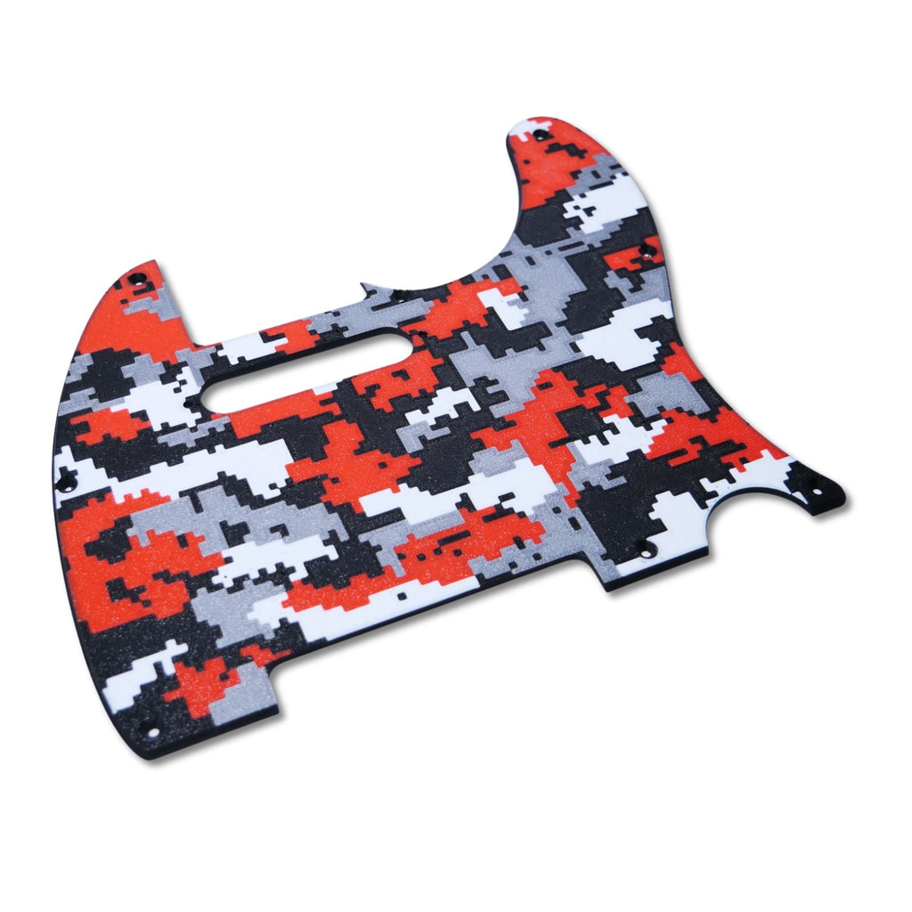 Custom 8-Hole Telecaster Pickguard - Artisan Series - Forest Digital Camo SS Telecaster Pickguards from Ploutone