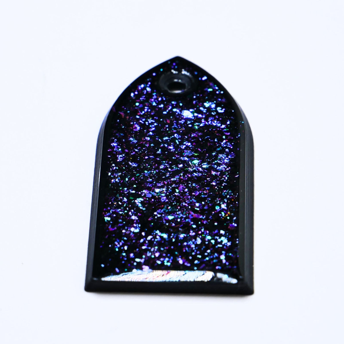 Custom ESP M-II Truss Rod Cover - Colorshifting Flakes truss rod covers from Ploutone