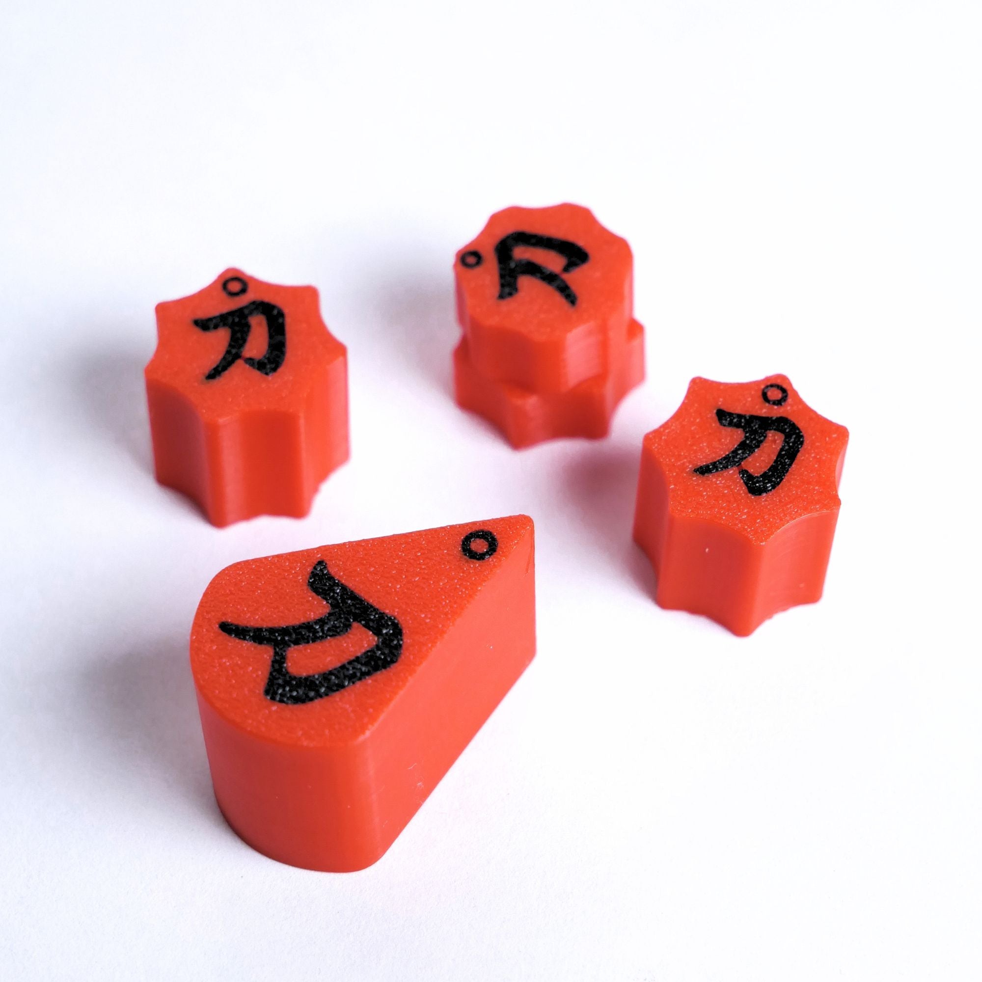 Custom Boss Katana Knobs – Red Fluted (Full Sets for 50, 100, Artist) - Ploutone