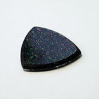 Northern Ghost Plectrums Handmade Acrylic Guitar Pick - 2.5mm Black Glitter Triangle - Ploutone