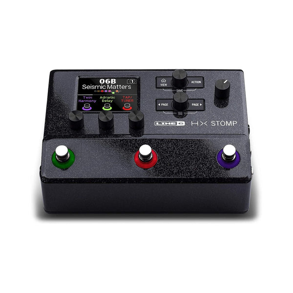 Line 6 HX Stomp Guitar Multi-Effects Floor Processor - Black - Ploutone