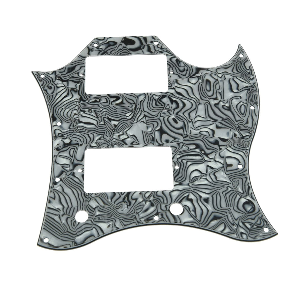 Gibson® SG Standard Full Face Batwing Pickguard - 4-Ply Black and White Shell - Ploutone