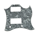 Gibson® SG Standard Full Face Batwing Pickguard - 4-Ply Black and White Shell - Ploutone