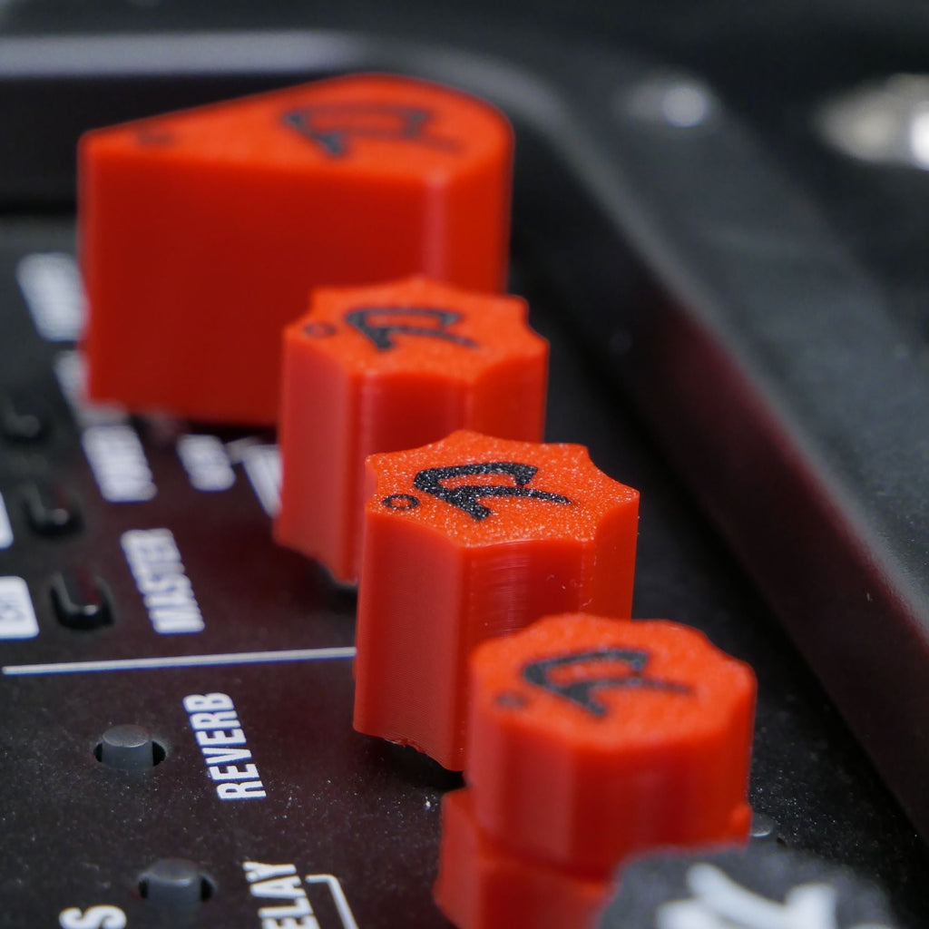 Custom Boss Katana Knobs – Fluted, Multiple Colors (Full Sets for 50, 100, Artist) - Ploutone