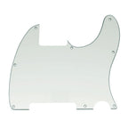Esquire Pickguard (8-Hole) Telecaster Pickguard Blank - 20+ Colors 3-Ply Ivory - Ploutone