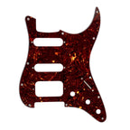 Fender Stratocaster HSS Pickguard (Open Humbucker) - 4-Ply Brown Tortoise Pickguards from Ploutone