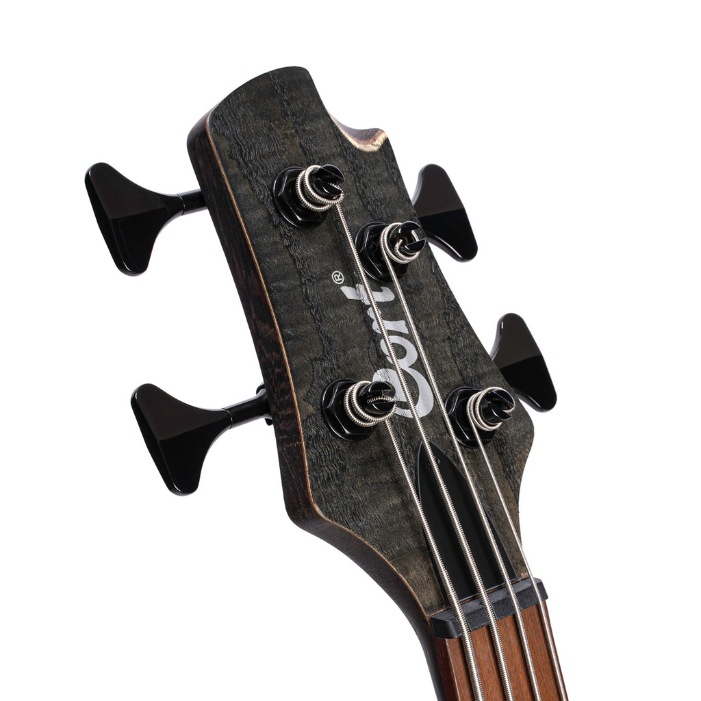 Cort Artisan Series B4 Element 4-String Bass Guitar Open Pore Black - Ploutone