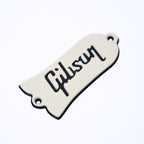 Custom Gibson Les Paul Truss Rod Cover - Gibson Logo (Cream & Black) truss rod covers from Ploutone