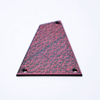 Custom Ibanez Truss Rod Cover (without string retainer) – Black & Red Magma - Ploutone