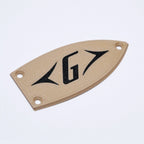 Custom Gretsch "G" Logo Truss Rod Cover - Multiple Colors (Fits Electromatic, Streamliner & Japan Models) Dark Cream - Ploutone