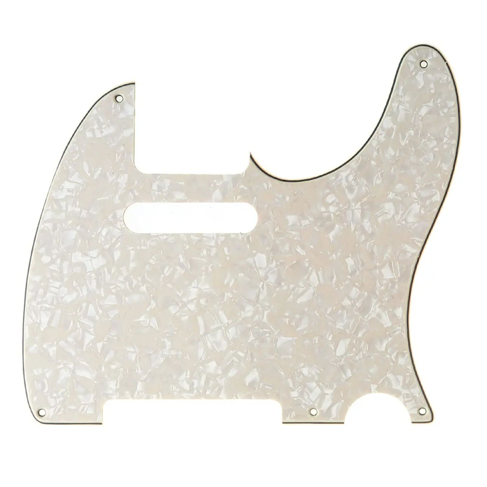 5-Hole Telecaster Pickguard - 4-Ply Aged Pearl - Ploutone