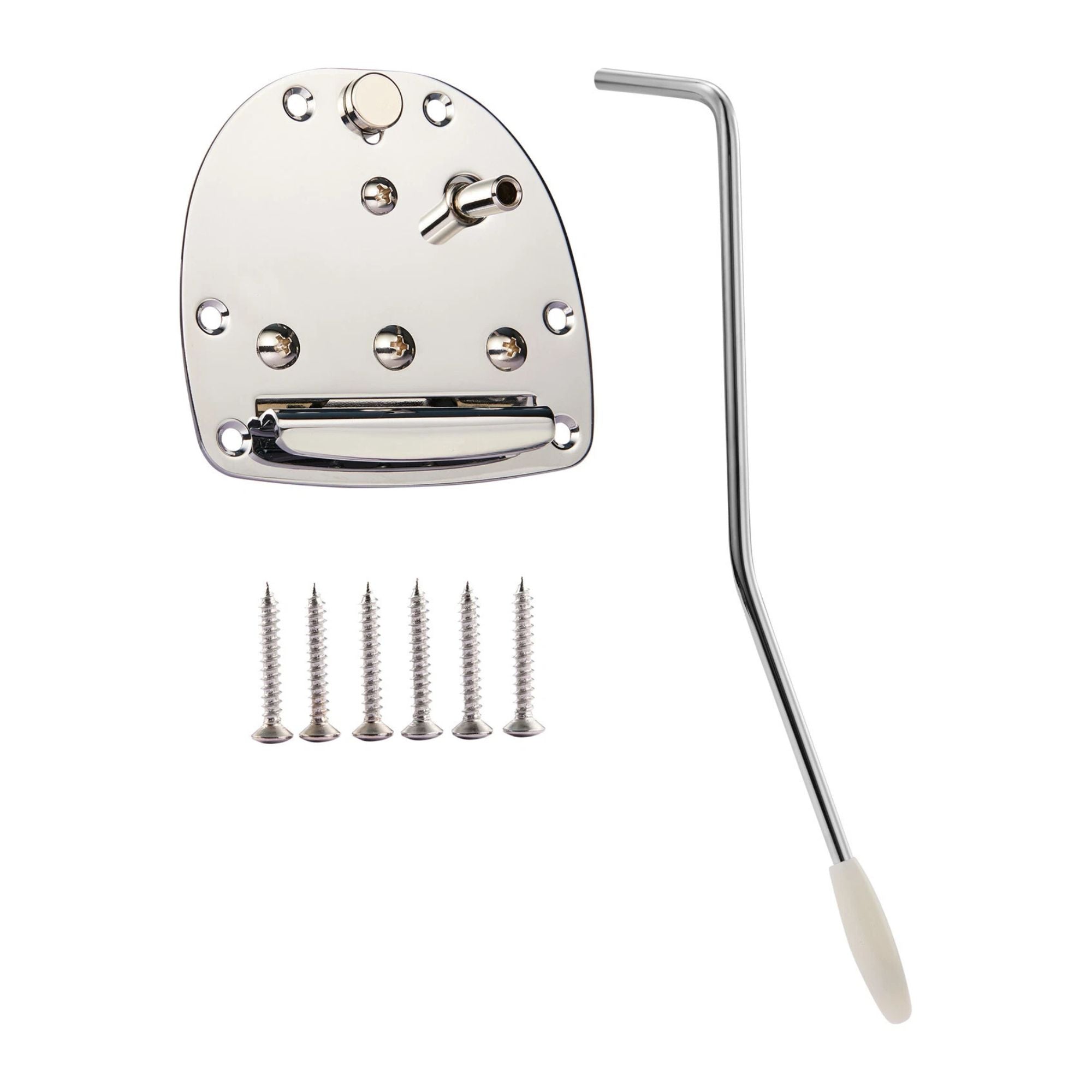 Jaguar / Jazzmaster Style Tremolo Vibrato Assembly with Locking Button - Gold/Chrome - Ploutone