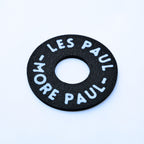 Custom Les Paul Poker Chip Guitar Toggle Switch Plate - Black Les Paul More Paul - Ploutone