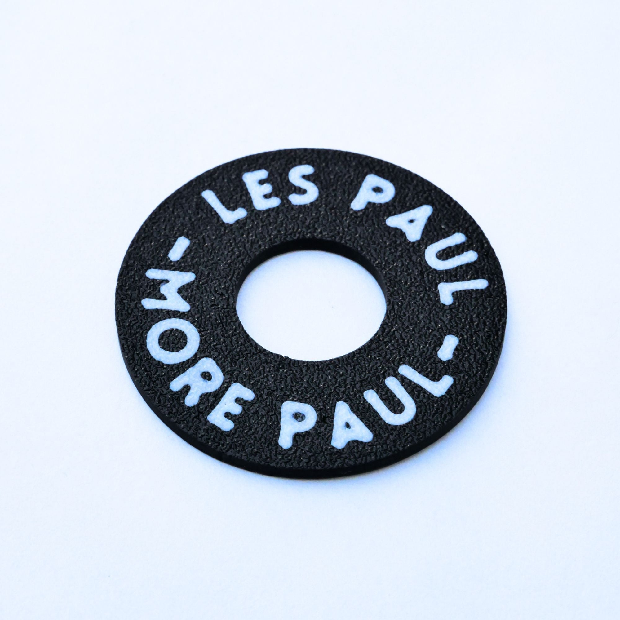 Custom Les Paul Poker Chip Guitar Toggle Switch Plate - Black Les Paul More Paul - Ploutone
