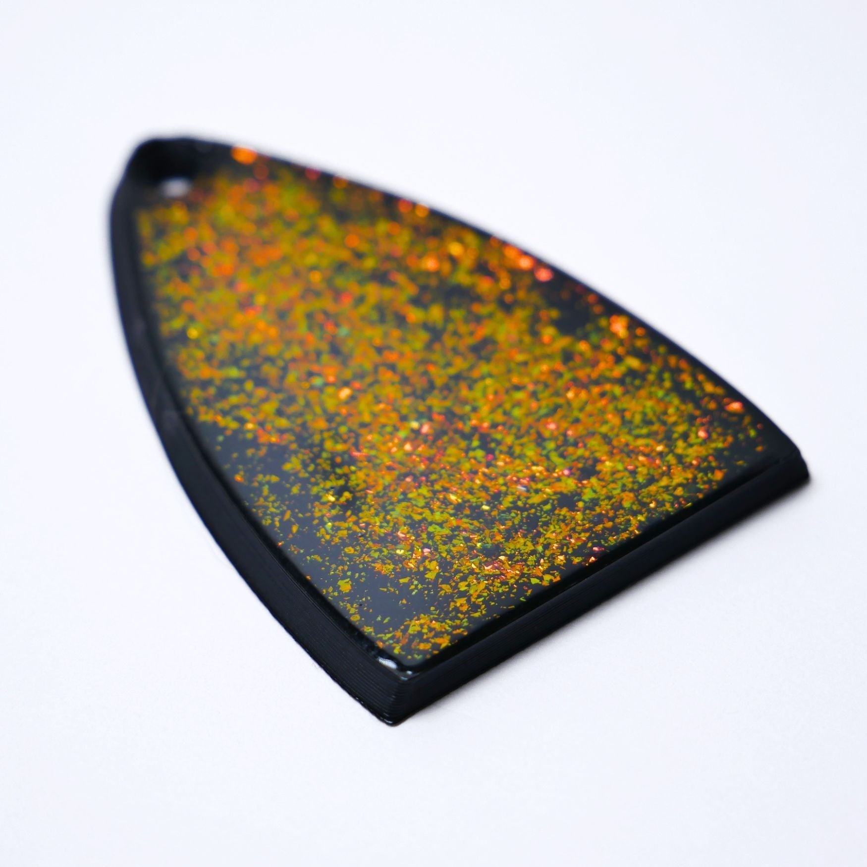 Custom PRS SE Truss Rod Cover – Copper Mica Resin truss rod covers from Ploutone