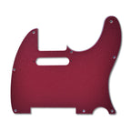 Custom 8-Hole Telecaster Pickguard - Artisan Series - Textured Wine Red - Ploutone