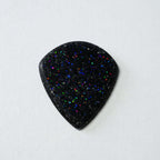 Northern Ghost Plectrums Handmade Acrylic Guitar Pick - 2.5mm Black Glitter Jazz XL - Ploutone