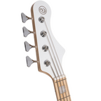 Cort Elrick NJS Series 4-String Bass Guitar White - Ploutone