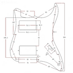 11-Hole HH Metal Strat Pickguard - Black Aluminum - Ploutone