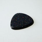 Northern Ghost Plectrums Handmade Acrylic Guitar Pick - 2.5mm Black Glitter Standard 351 - Ploutone