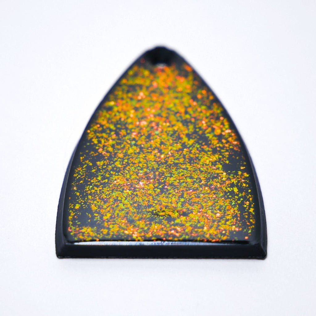 Custom PRS SE Truss Rod Cover – Copper Mica Resin truss rod covers from Ploutone
