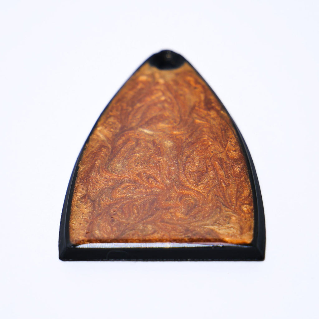 Custom PRS SE Truss Rod Cover – Copper Mica Resin truss rod covers from Ploutone