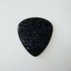 Northern Ghost Plectrums Handmade Acrylic Guitar Pick - 2.5mm Black Glitter Standard 351 - Ploutone