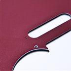 Custom 8-Hole Telecaster Pickguard - Artisan Series - Textured Wine Red - Ploutone