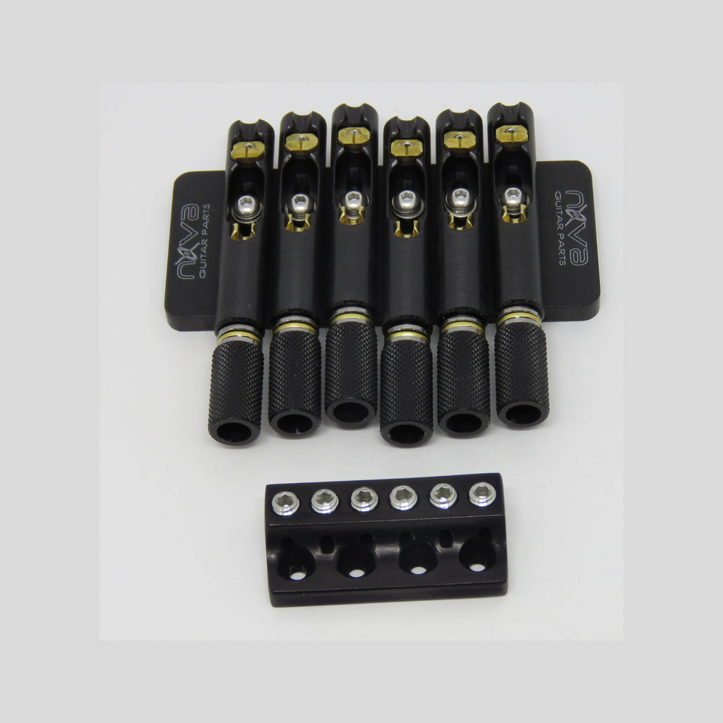 Nova Guitar Parts 6-String Headless Guitar Bridge - Ploutone