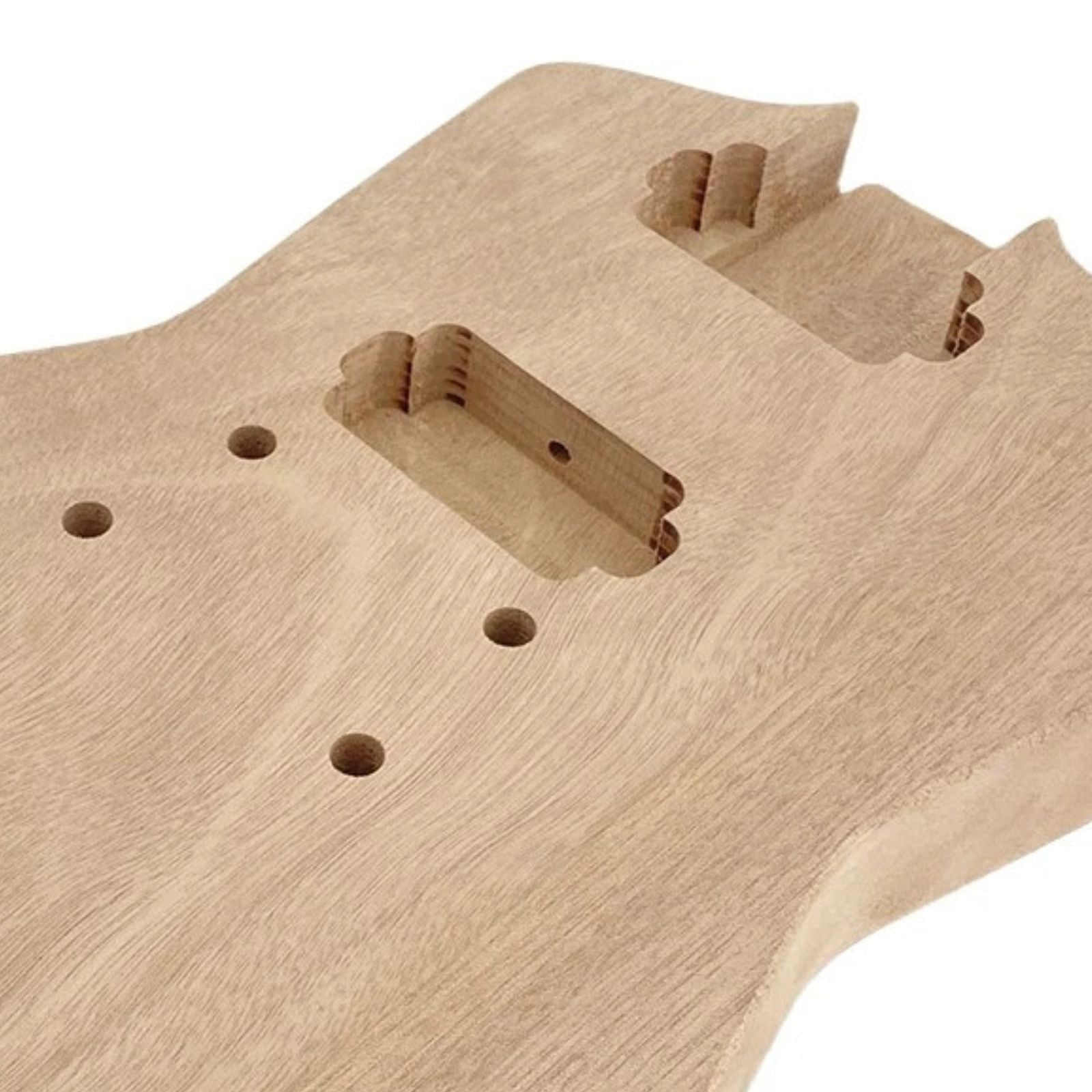 Unfinished Explorer-Style Guitar Body - Mahogany - Ploutone