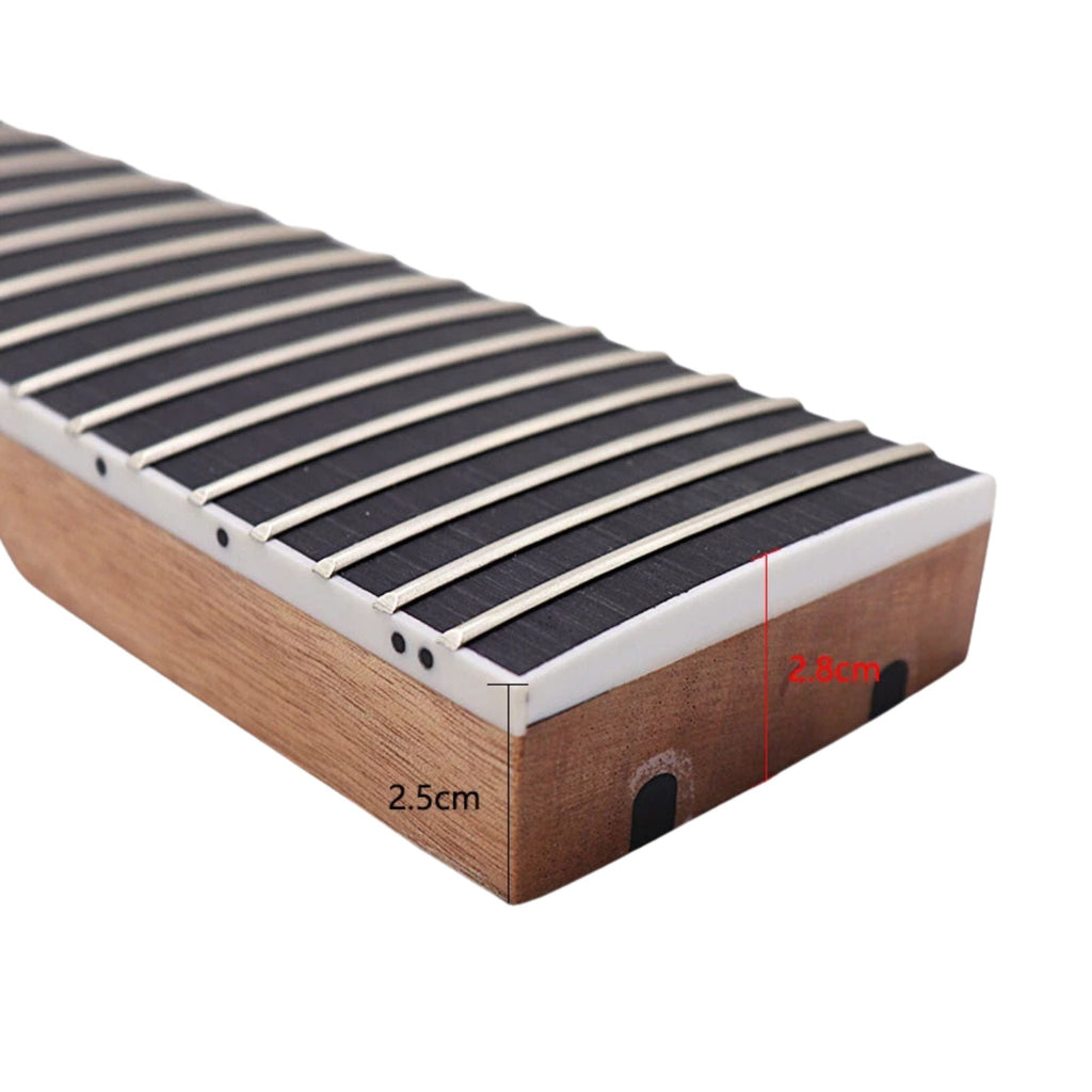 Okoume 8-String Guitar Neck, 24 Fret, Artificial Rosewood Fretboard - Ploutone