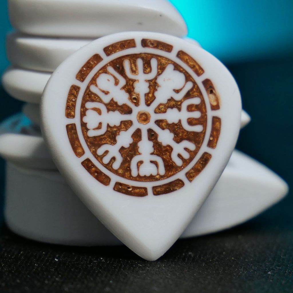 Opus Jari VALKORE™ - Vegvisir Handmade Guitar Pick - Ploutone