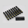 Nova Guitar Parts Single String Headless Guitar Bridge - 6, 7, and 8-String 8 Block Headpiece - Ploutone