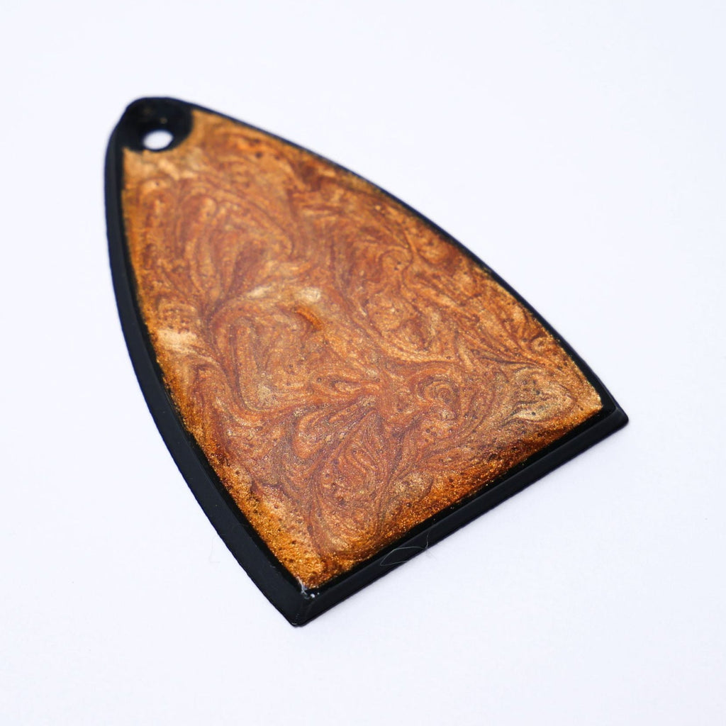 Custom PRS SE Truss Rod Cover – Copper Mica Resin truss rod covers from Ploutone