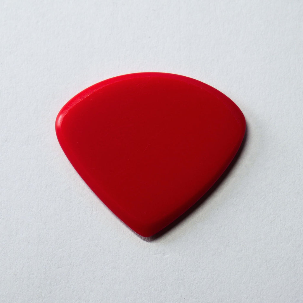 Northern Ghost Plectrums Handmade Acrylic Guitar Pick - 2.5mm Red Jazz XL Wide - Ploutone