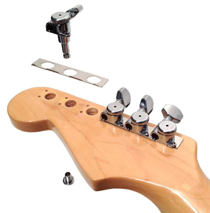 open gear locking tuners Hipshot 6K1GL0ST Satin Chrome